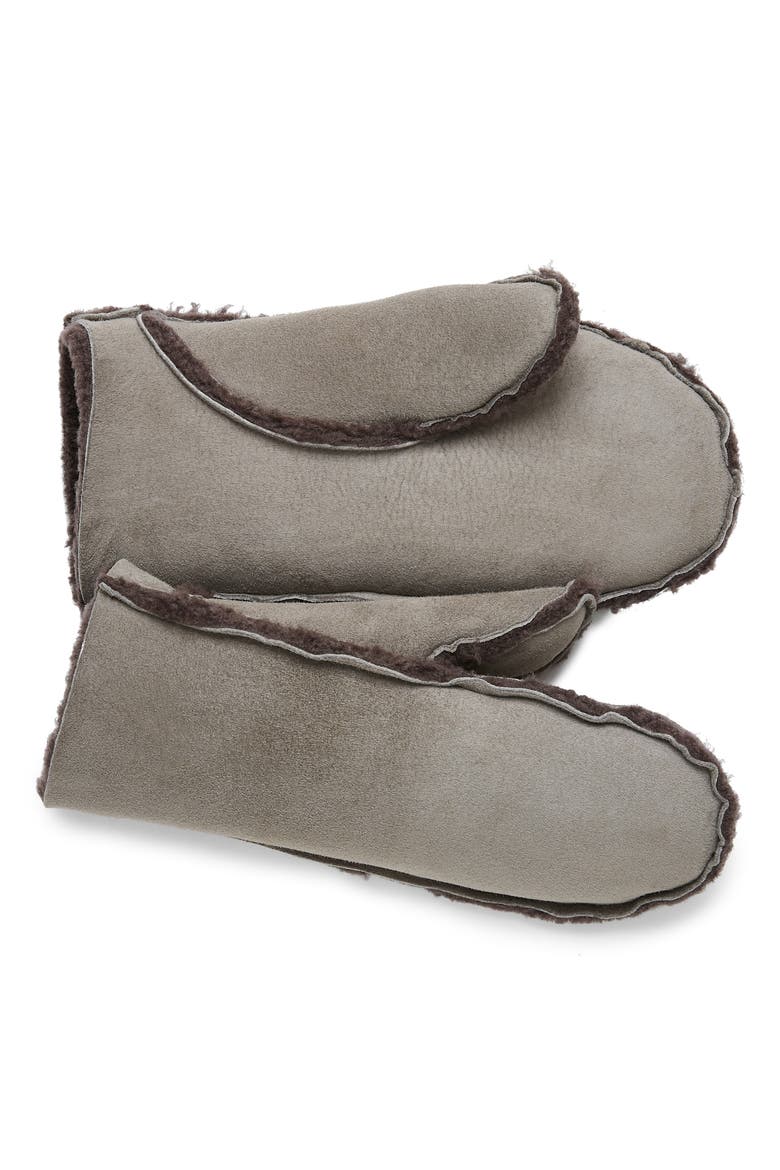 British Sheepskin Mitts, Alternate, color, VOLE