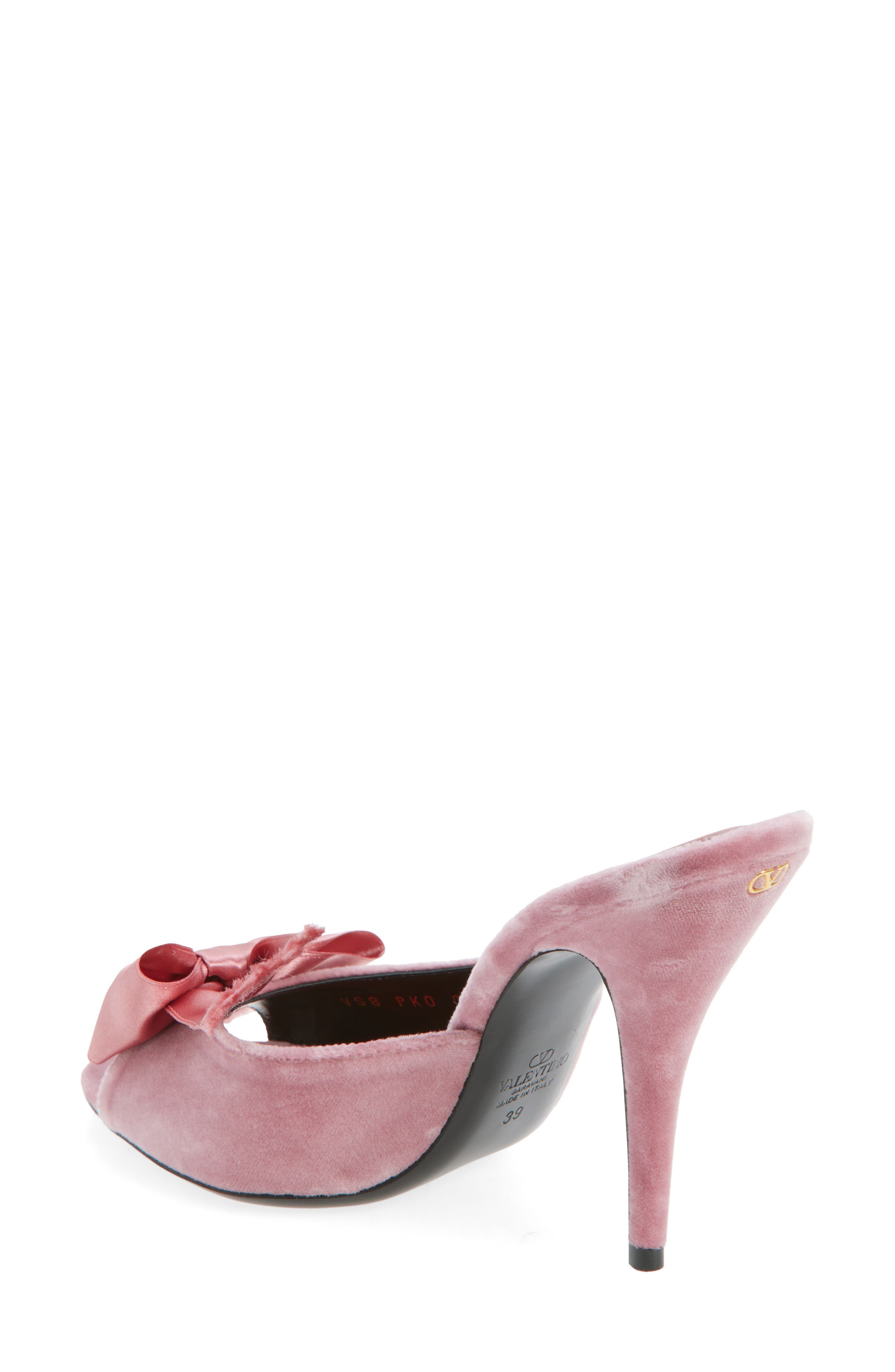 Valentino Garavani Marie Bow Sandal, Alternate, color, Pink