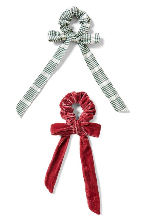 Dee Set of 2 Bow Scrunchies