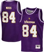 Mitchell & Ness Youth Mitchell & Ness Randy Moss Purple Minnesota Vikings Retired Player NFL Basketball Fashion Jersey