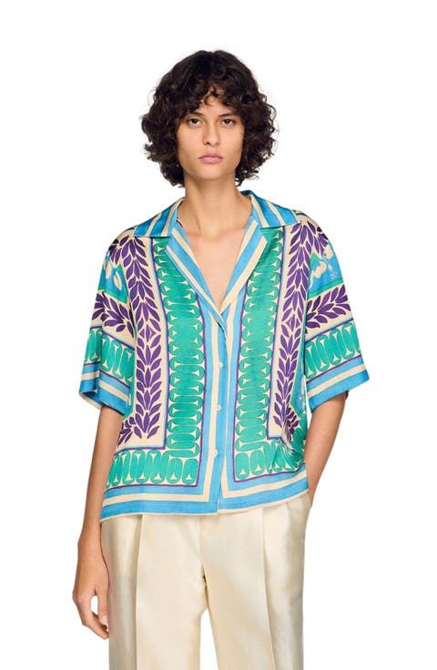 Flower print shirt