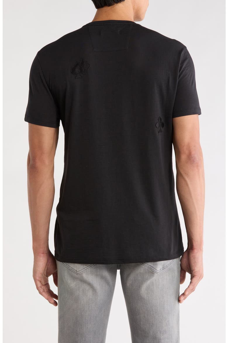 Suits Appliqué Organic Cotton T-Shirt, Alternate, color, BLACK