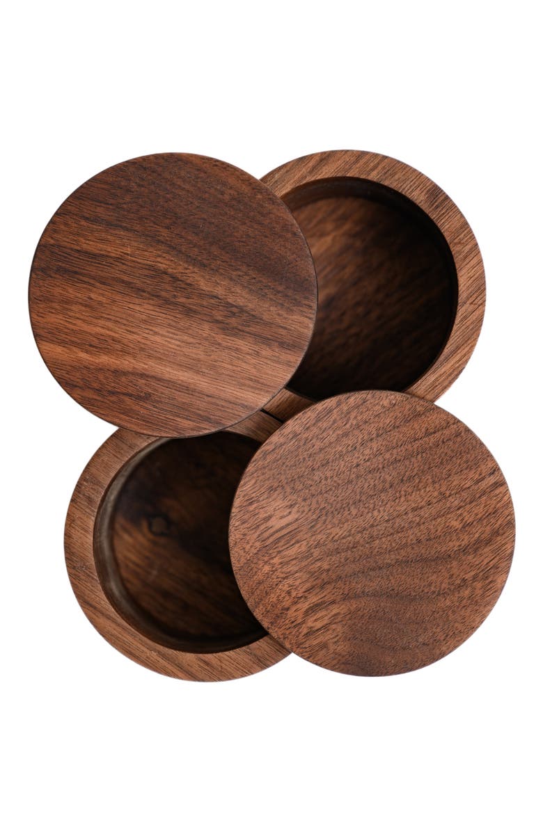 Chechen Wood Design Kambur Spice Cellar, Alternate, color, Natural Walnut