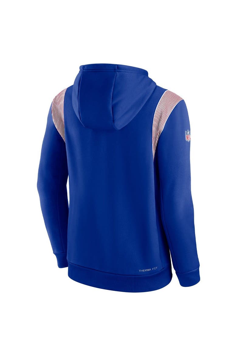Men's Nike Royal Buffalo Bills Sideline Athletic Stack Performance Pullover Hoodie, Alternate, color, Royal