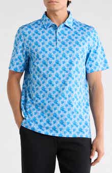 Bugatchi Palm Tree Cotton Knit Polo