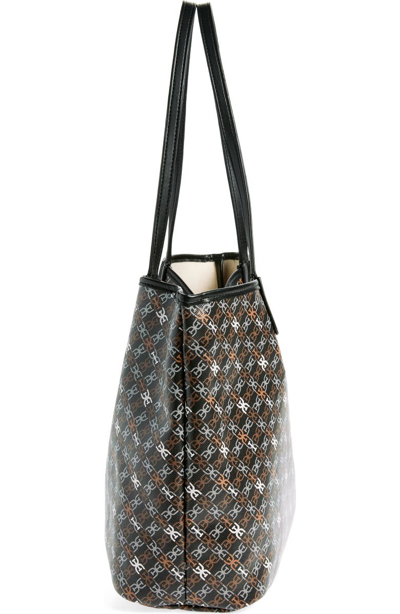 Sam Edelman Medium Harper Monogram Shopper Tote, Alternate, color, Black