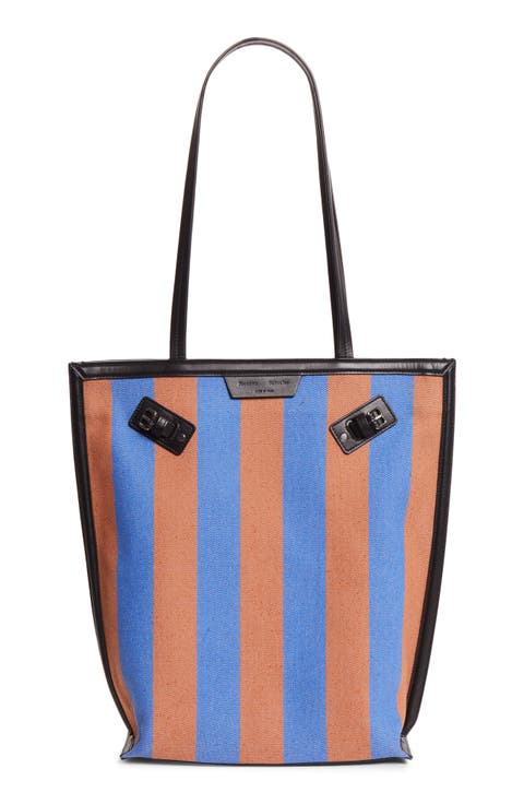 North/South Days Stripe Canvas Tote