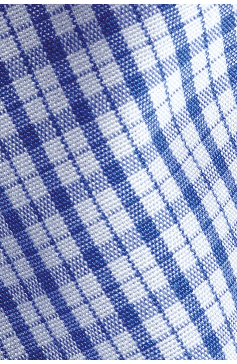 Charles Tyrwhitt Grid Check Non-Iron Stretch Twill Slim Fit Shirt Single Cuff, Alternate, color, Cobalt Blue