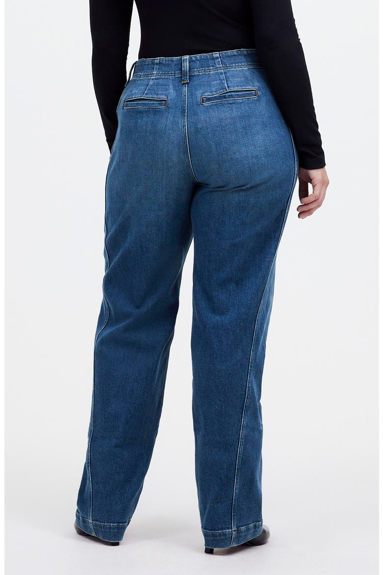Tapered Seamed Jeans, Alternate, color, CALVERT WASH