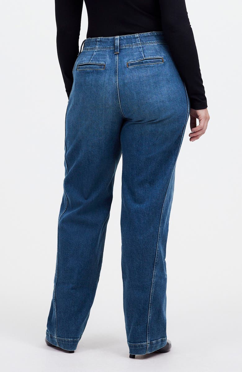 Madewell Tapered Seamed Jeans, Alternate, color, Calvert Wash