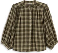 Madewell Balloon Sleeve Cotton Button-Up Top
