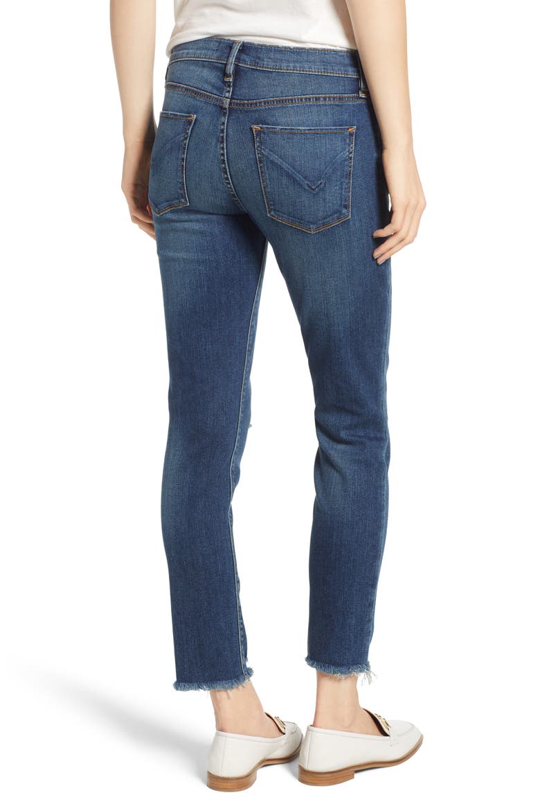 Tally Unfamed Hem Skinny Jeans, Alternate, color, SIDE BAR W/ RAW HEM
