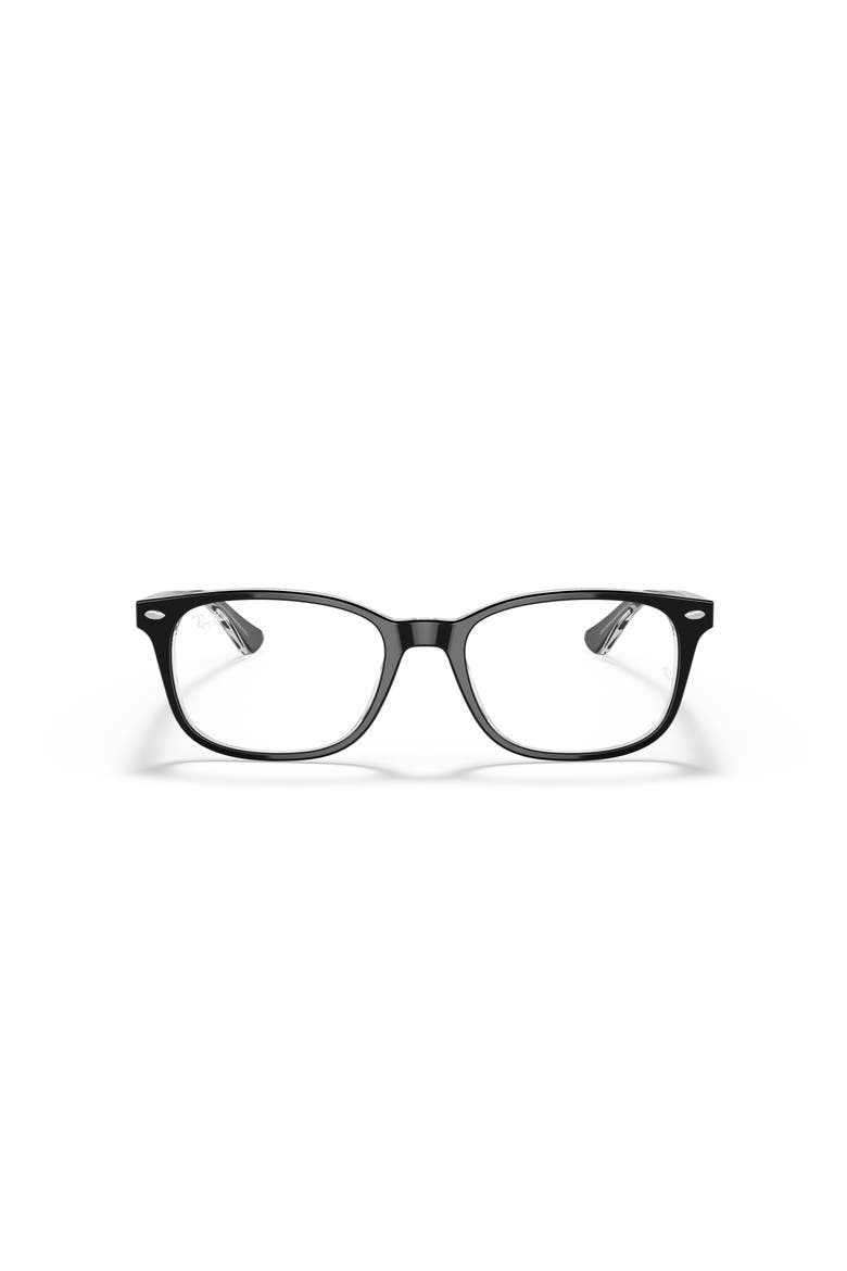 56mm Square optical glasses, Alternate, color, Black