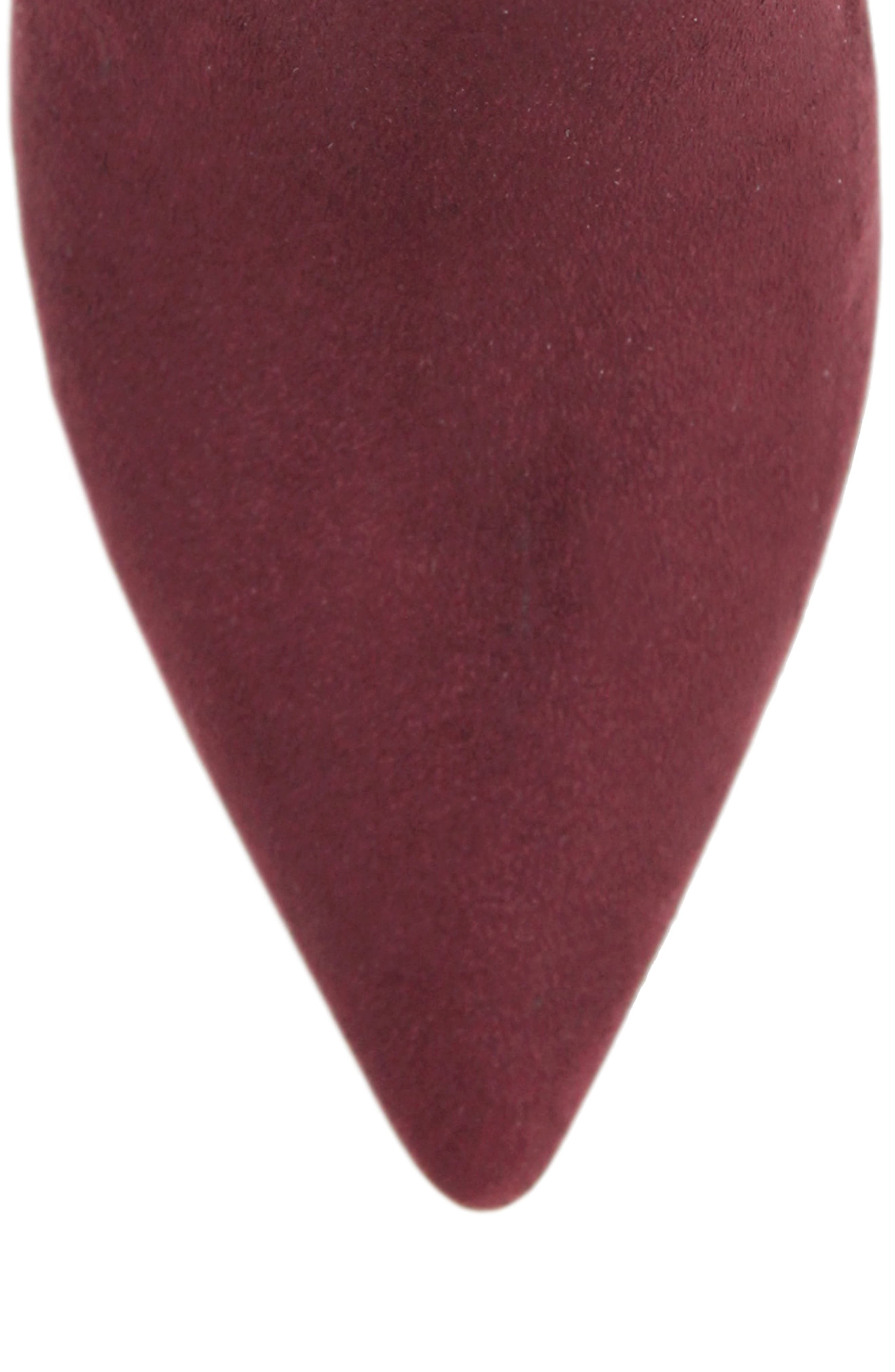 Accurate Bootie, Alternate, color, BURGUNDY SUEDE