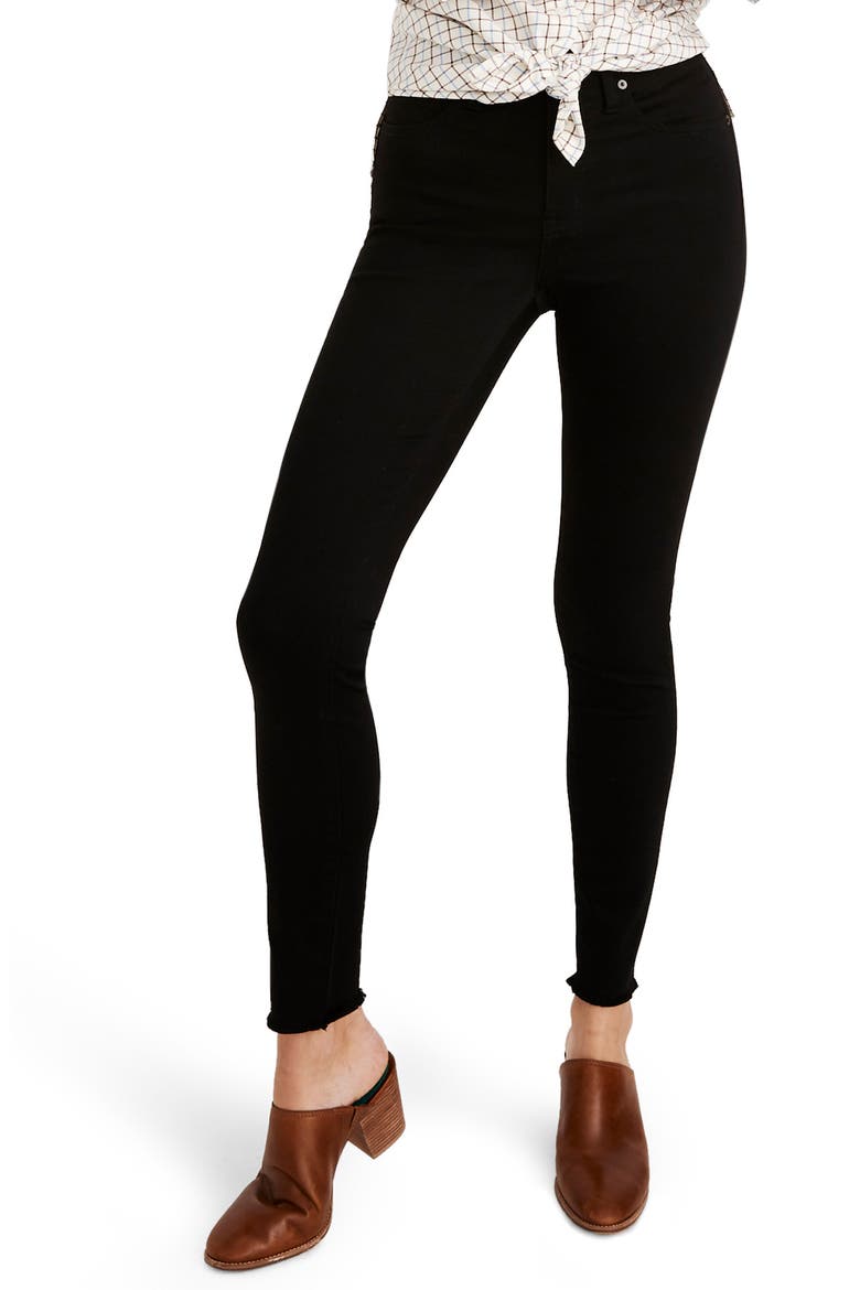 9-Inch Raw Hem Ankle Skinny Jeans, Main, color, CARBONDALE WASH