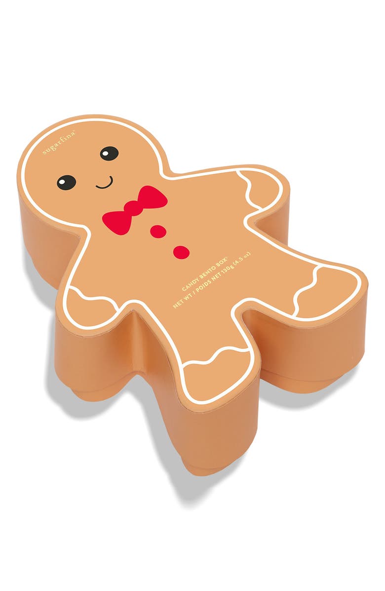 sugarfina Gingerbread Man 2-Piece Candy Bento Box, Alternate, color, 