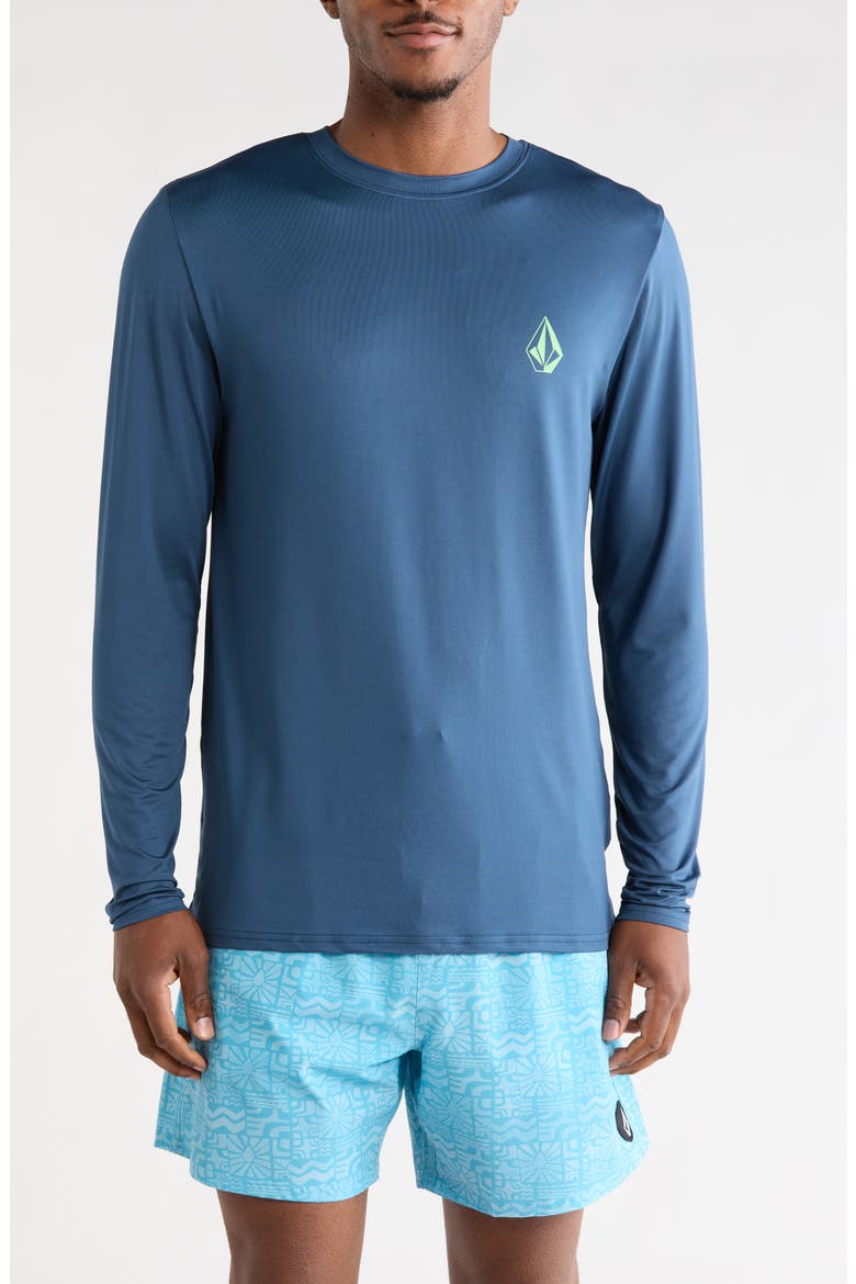 Crawdad Glass Off Swim T-Shirt, Main, color, DEEP BLUE