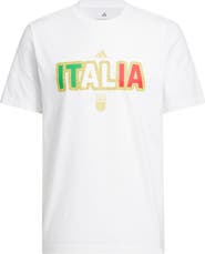 adidas Men's adidas White Italy National Team Jersey Hook T-Shirt