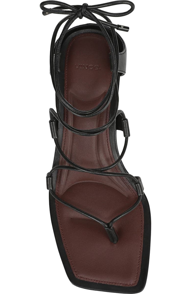 Vince Paulette Ankle Wrap Sandal, Alternate, color, Black