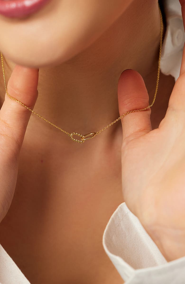 Ana Luisa Juniper Oval Link Necklace, Alternate, color, Gold