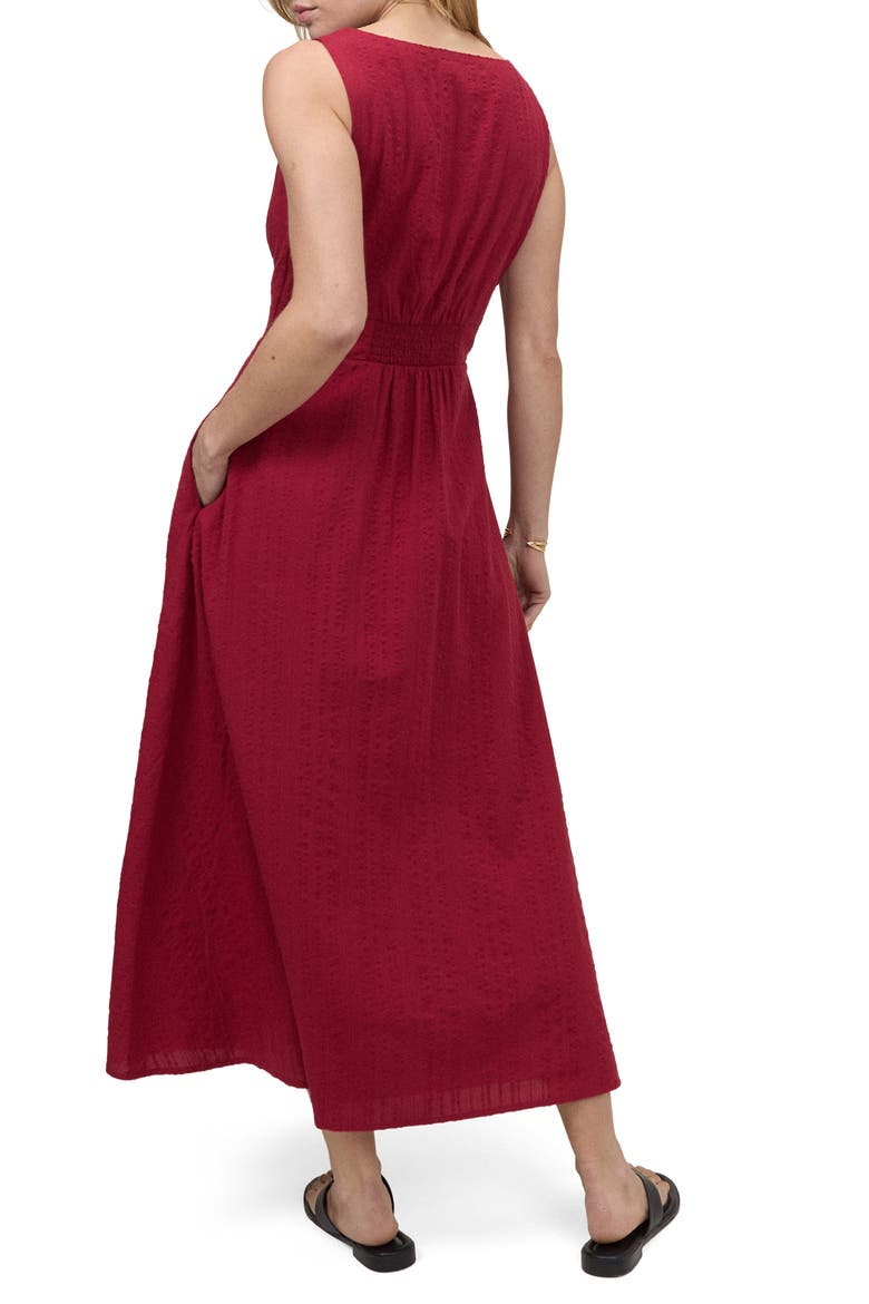 Melody Sweetheart Neck Midi Dress, Alternate, color, RED