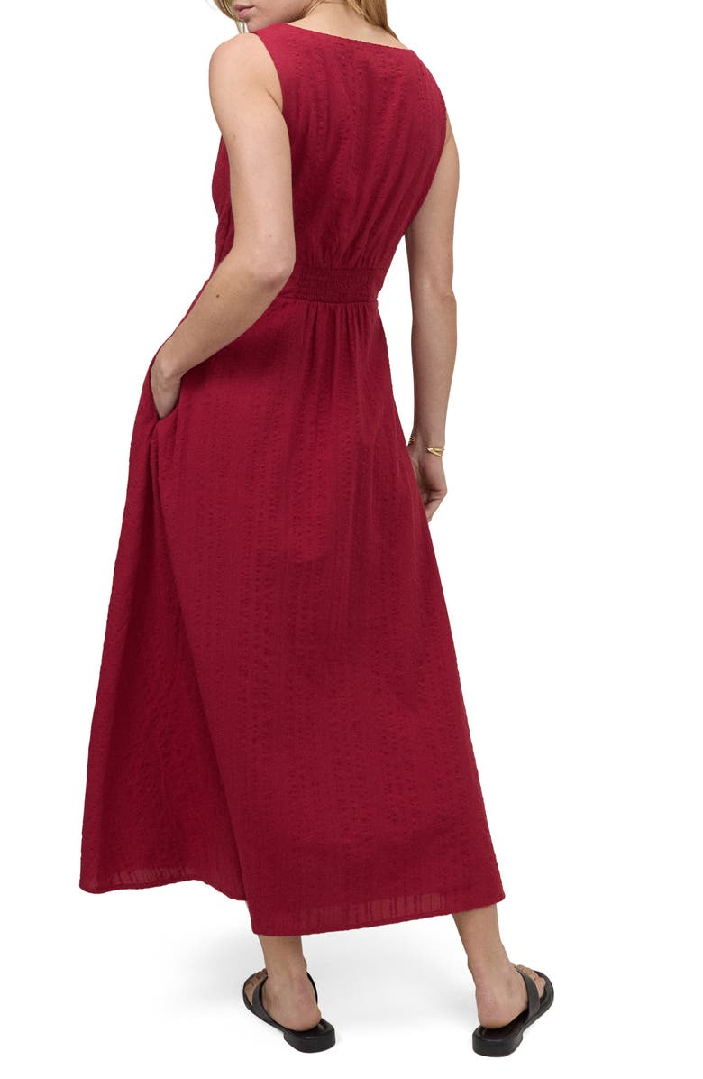 Nobody's Child Melody Sweetheart Neck Midi Dress, Alternate, color, Red