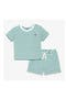 selected Sunwashed Teal White Stripe