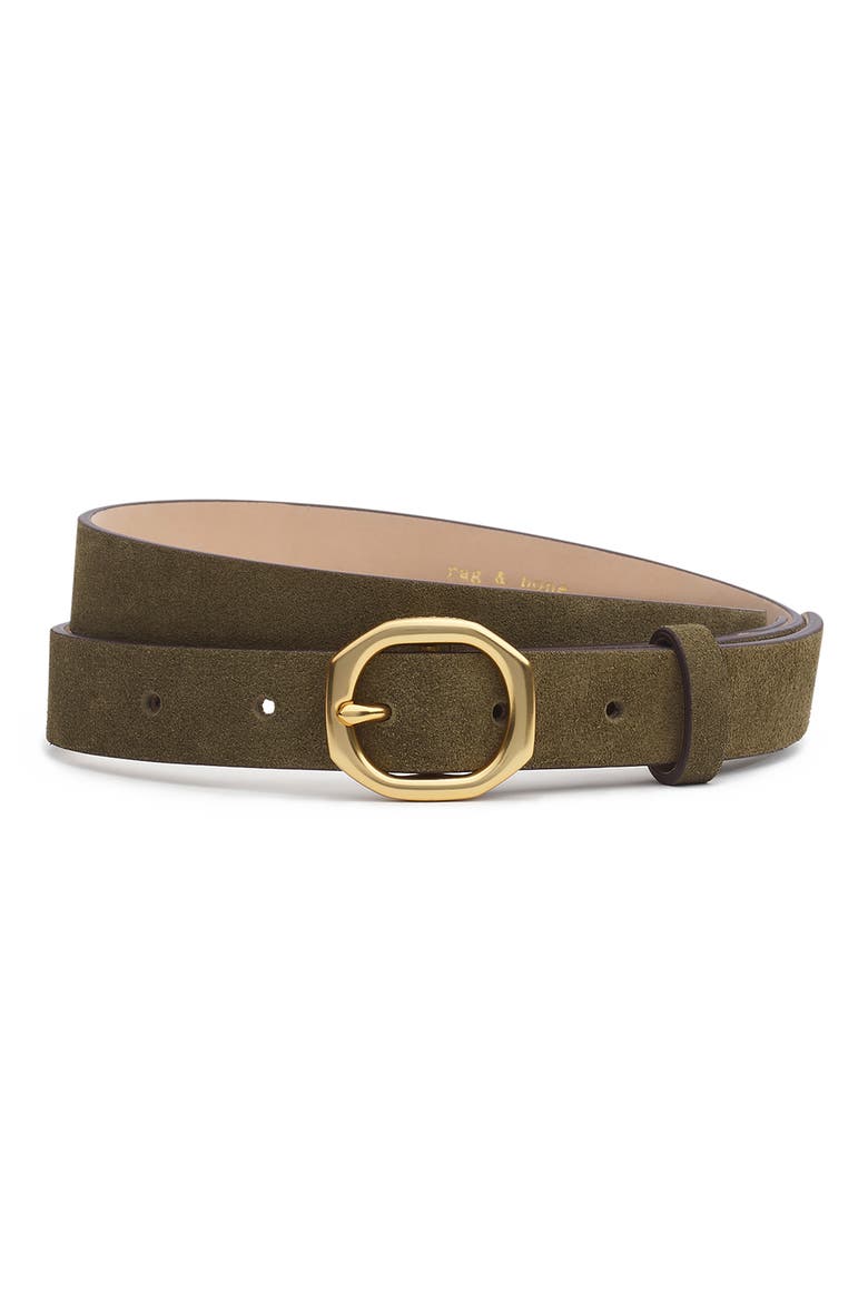 Small Audrey Suede Belt, Main, color, OLIVE SUEDE