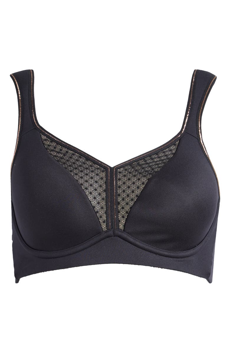 Simone Perele Harmony Underwire Sports Bra, Main, color, Black