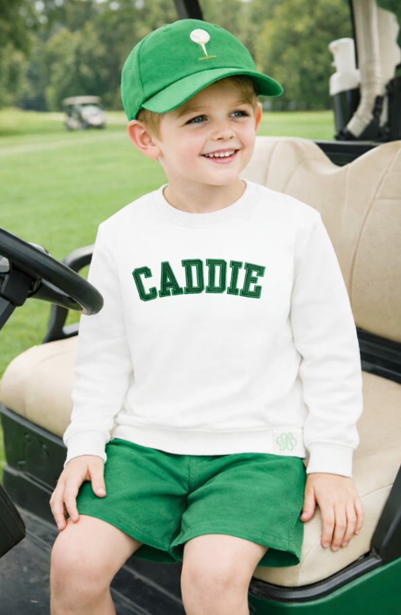 Bits & Bows Caddie Sweatshirt, Alternate, color, White/Green