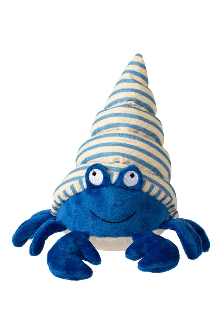 Simply Crabulous Squeaker Dog Toy, Main, color, BLUE MULTI