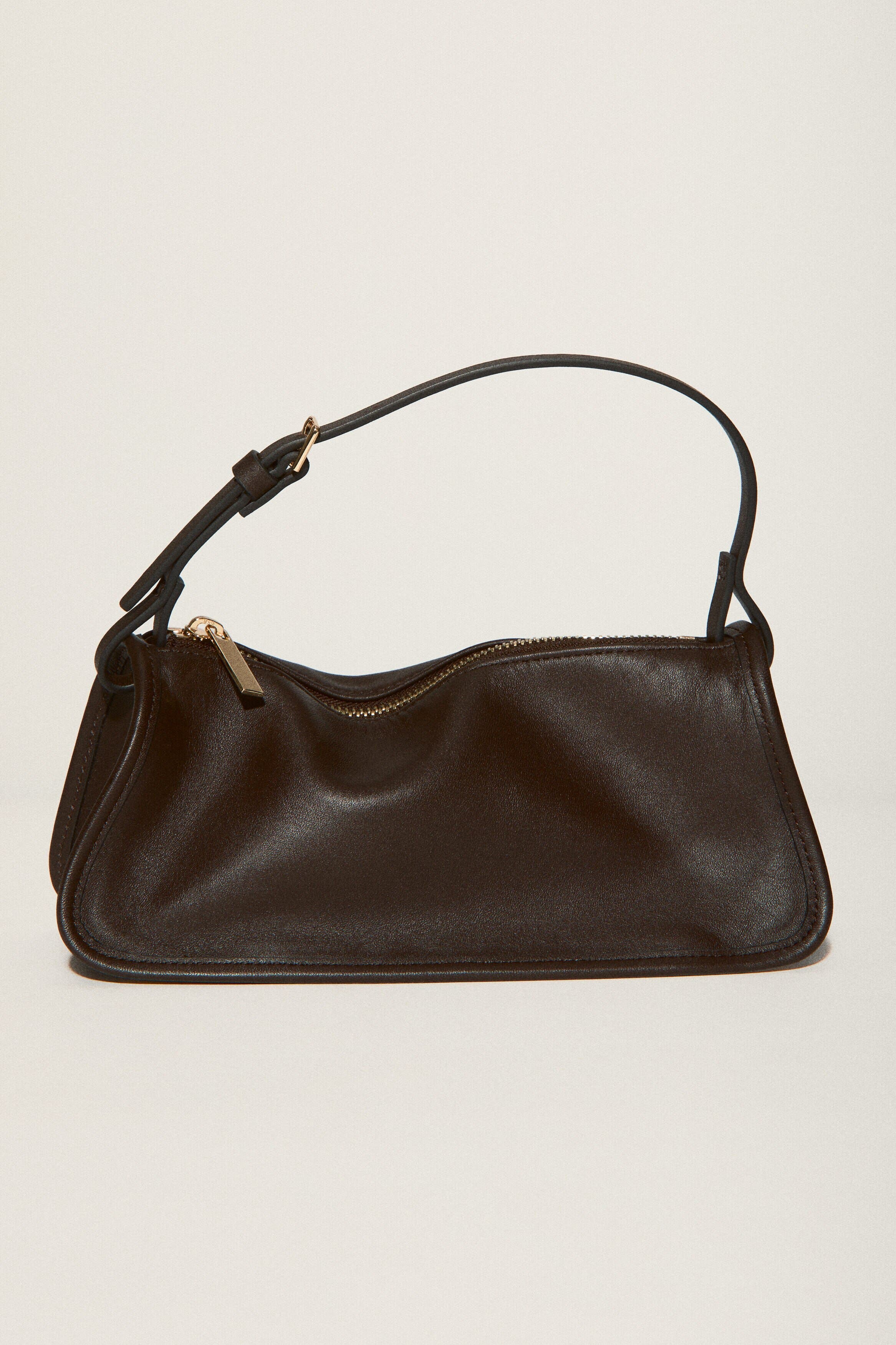 Leather Handbag, Alternate, color, Dark brown