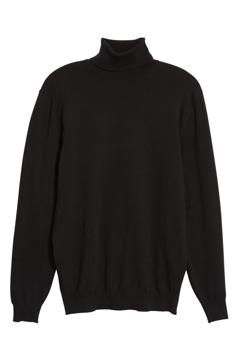 French Connection Regular Fit Stretch Cotton Turtleneck, Alternate, color,