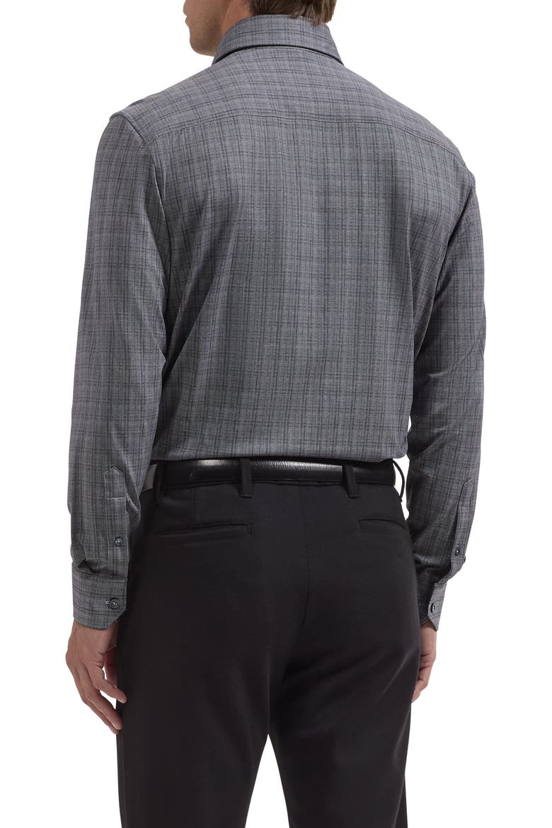 Devon OoohCotton® Print Button-Up Shirt, Alternate, color, NAVY