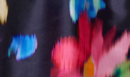 Julia Jordan Abstract Floral Cocktail Dress In Navy Multi