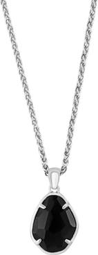 EFFY Sterling Silver Onyx Pendant Necklace