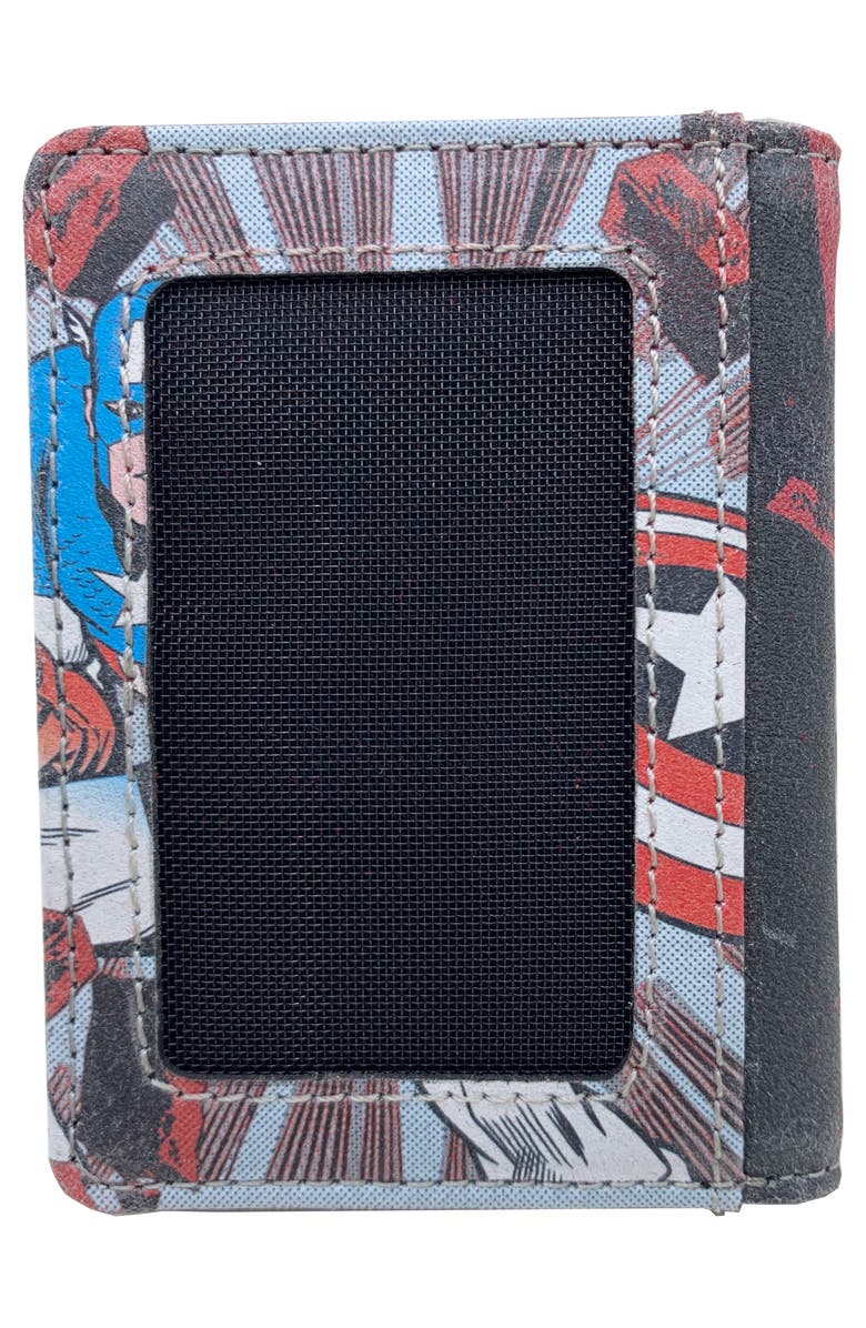 Marvel Captain America Breakthrough Magnetic Wallet, Alternate, color, 