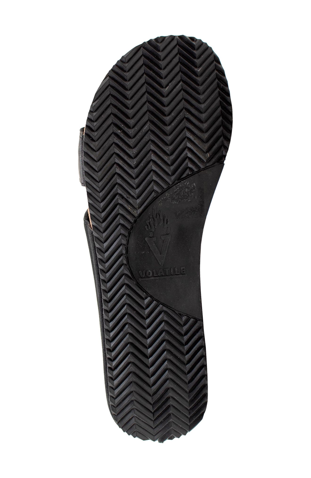 Volatile Campfire Two-Strap Sandal, Alternate, color, Black