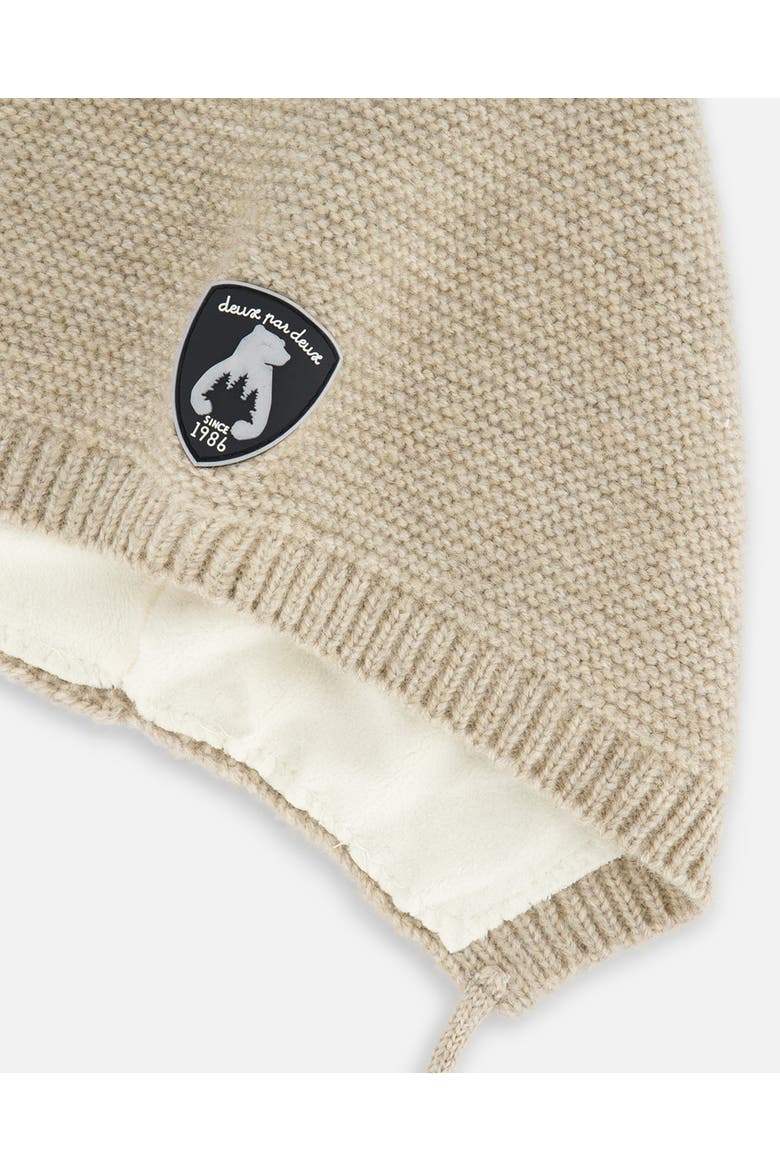 Baby Unisex Baby Pointed Knit Hat In Beige, Alternate, color, Pine Bark
