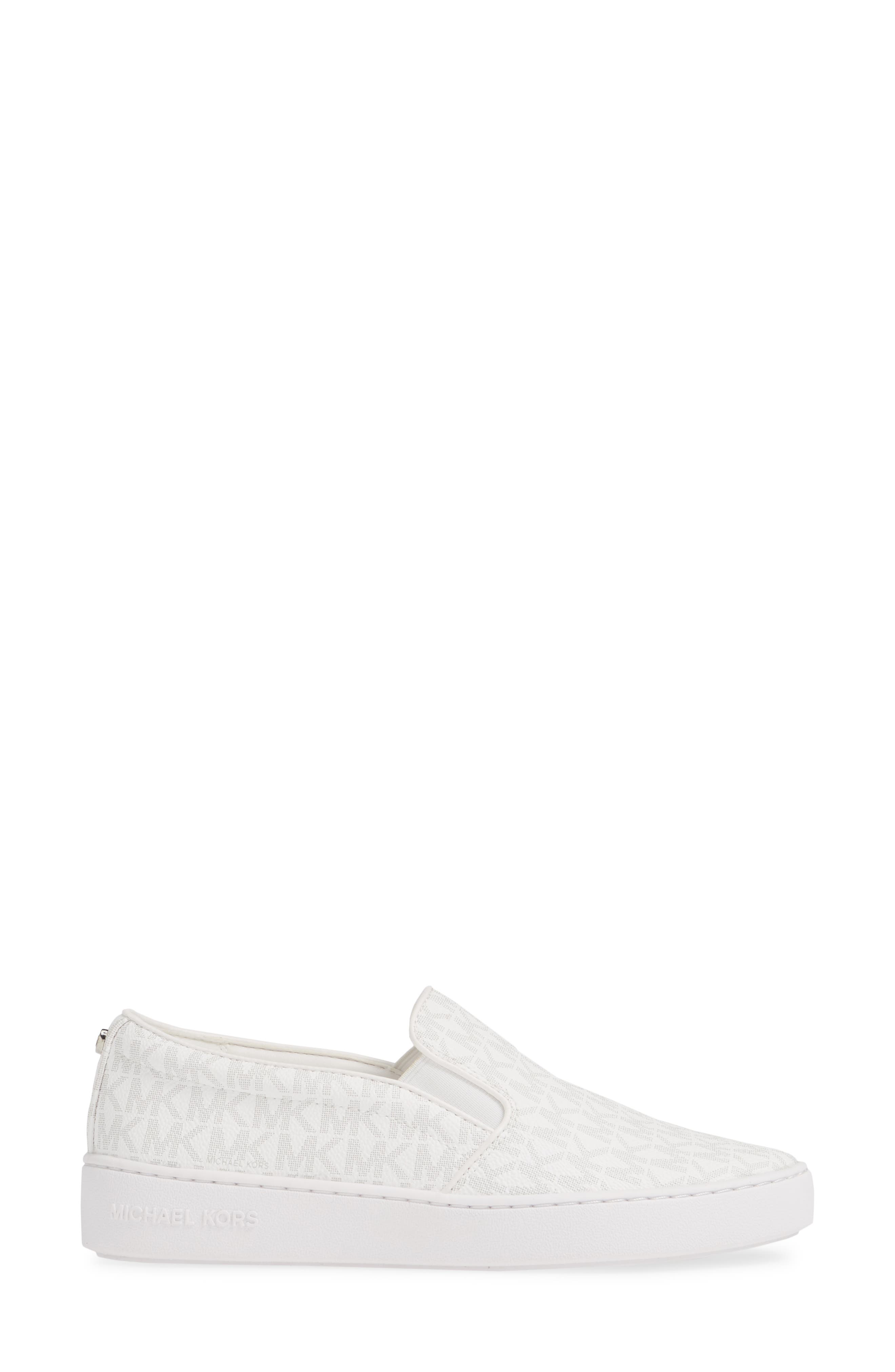 Keaton Slip-On Sneaker, Alternate, color, BRIGHT WHITE FABRIC