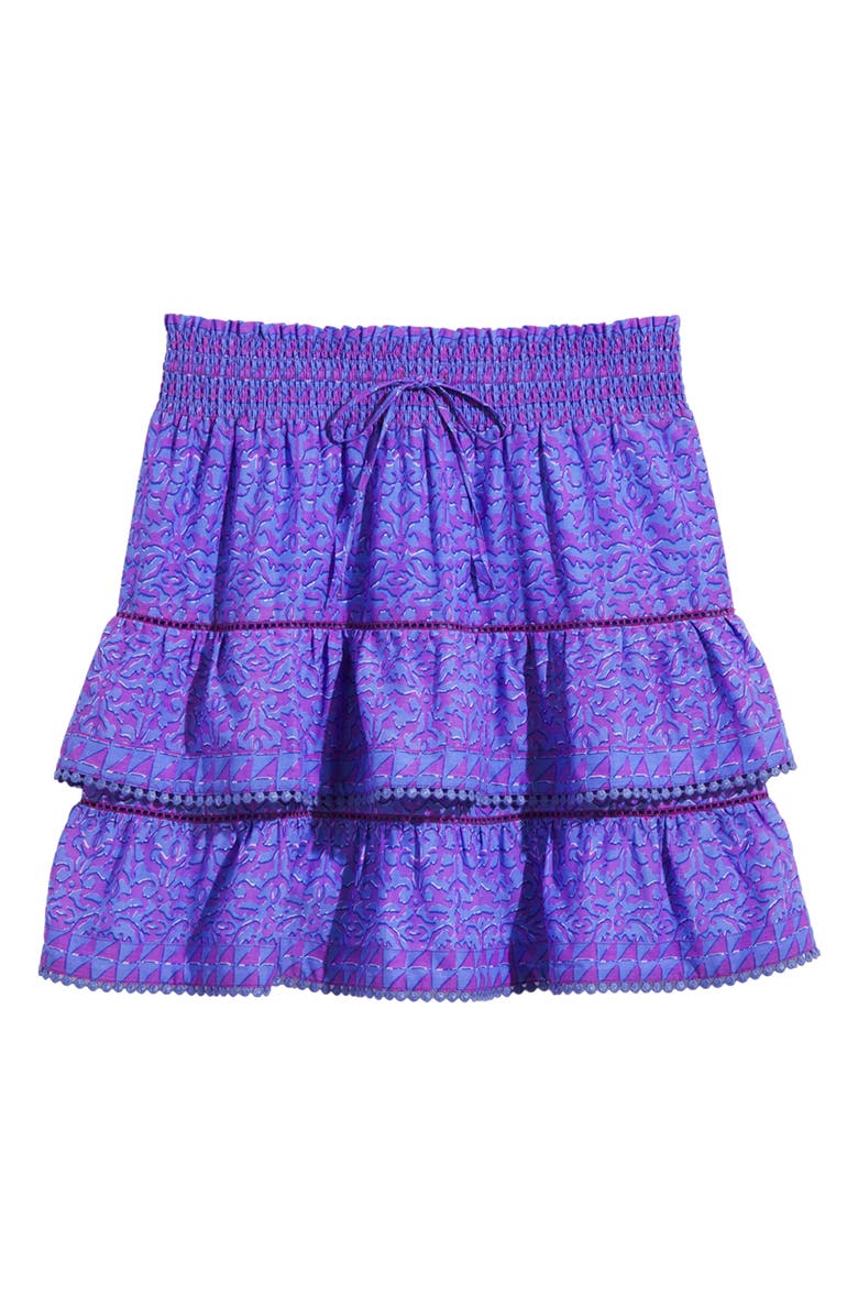 vineyard vines Anegada Block Print Tiered Skirt, Alternate, color, 