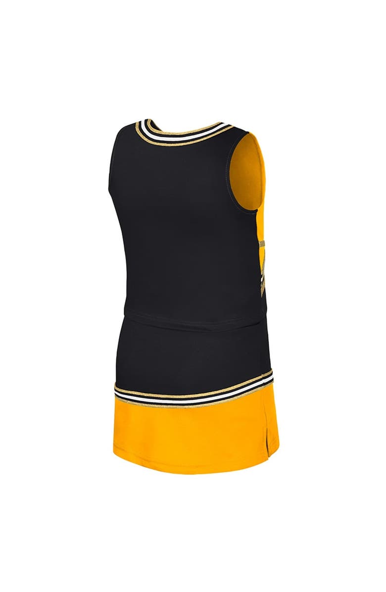 COLOSSEUM Girls Youth Colosseum Black Iowa Hawkeyes Lollipop Park Cheer Two-Piece Set, Alternate, color, 