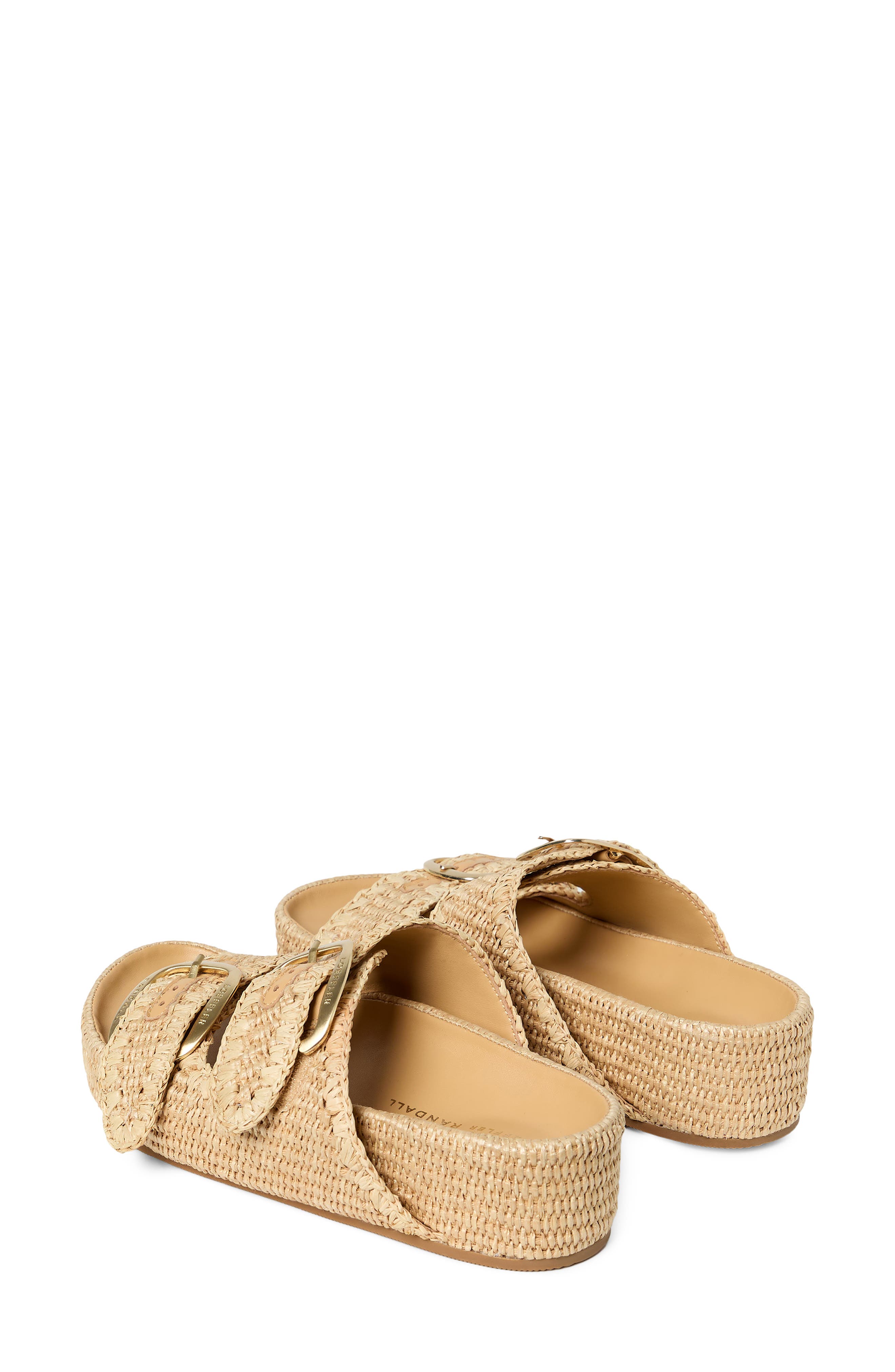 Loeffler Randall Nico Platform Wedge Slide Sandal, Alternate, color, Natural/ Natural