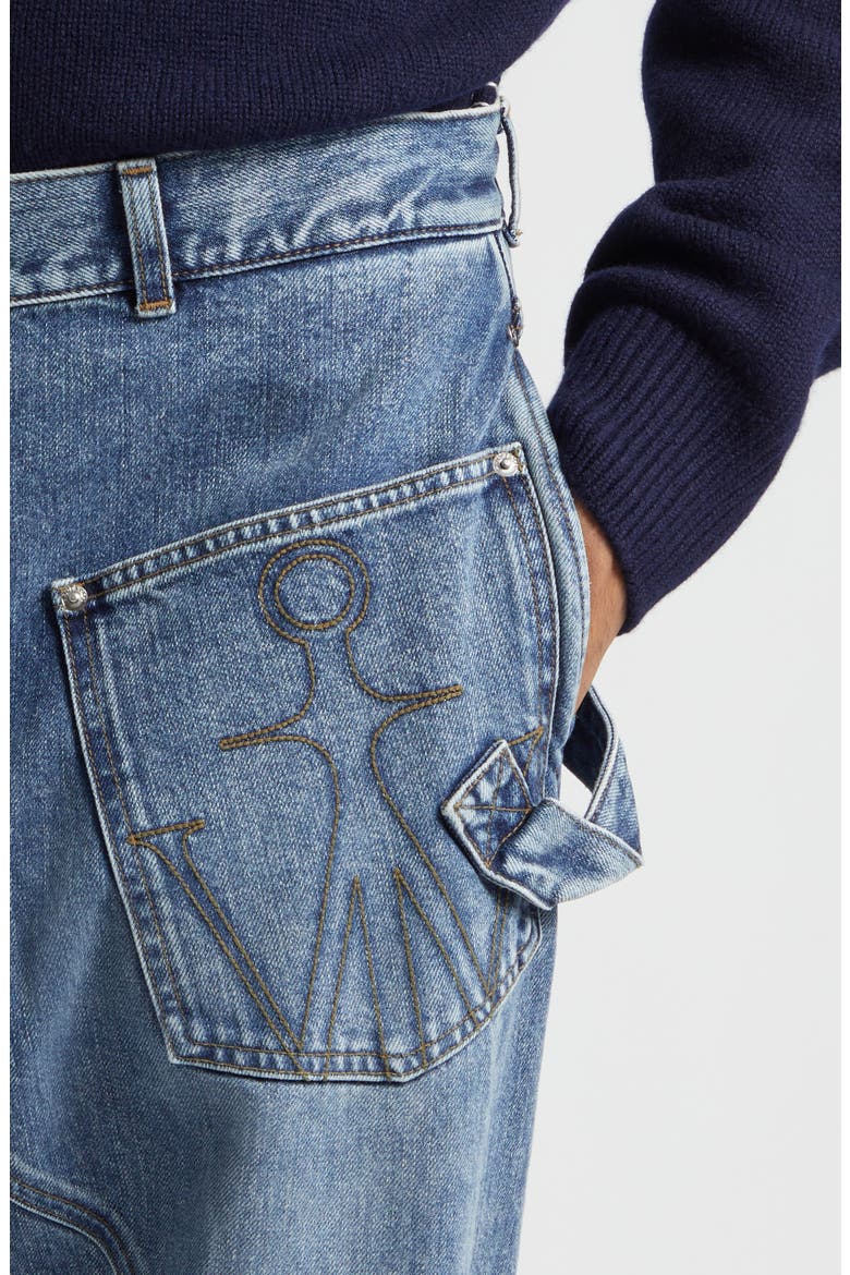 Twisted Workwear Jeans, Alternate, color, MID BLUE