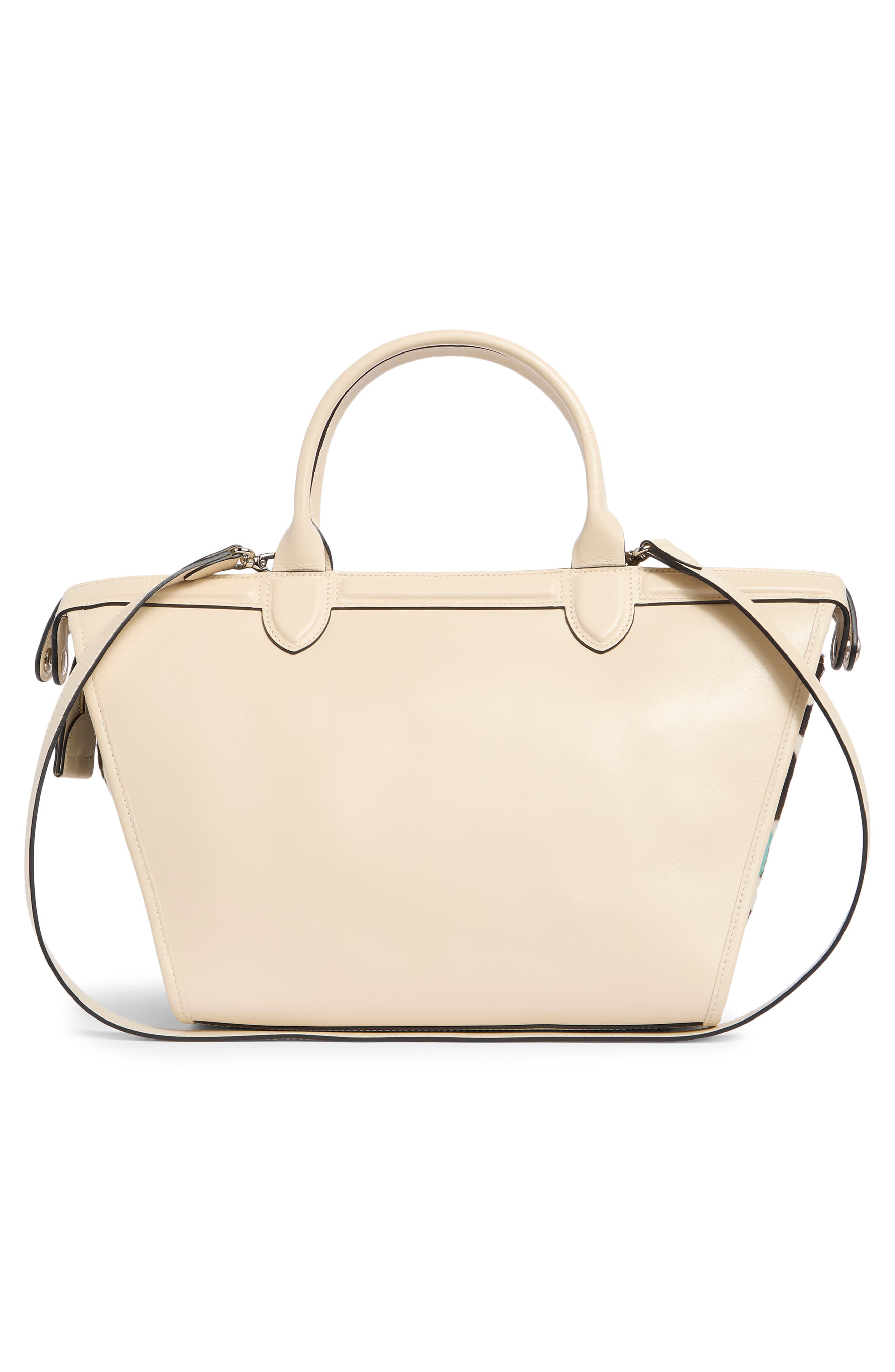 Longchamp Le Pliage Genuine Calf Hair Small Handbag, Alternate, color, Lagoon