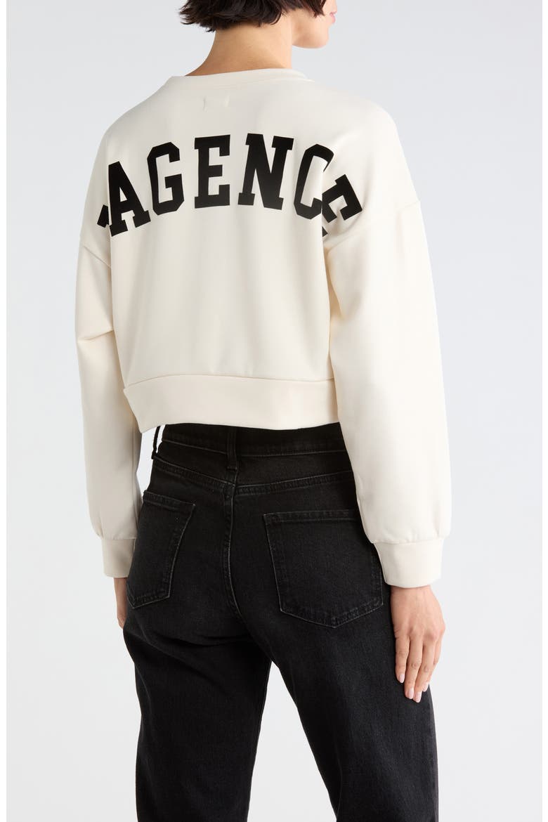 Luvia Cropped Sweatshirt, Alternate, color, IVORY