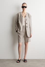COS Tailored Linen Shorts
