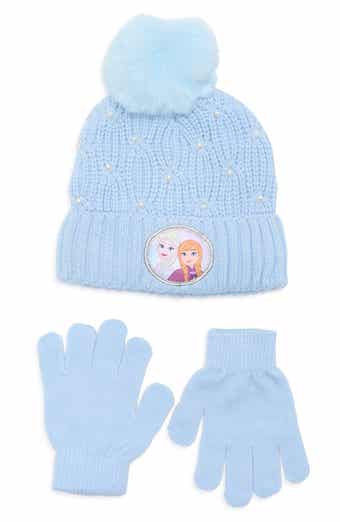 Kids' Frozen Faux Pearl Pom Beanie & Gloves Set
