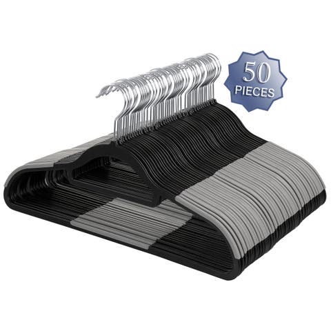 50 Piece Plastic Non Slip Hanger
