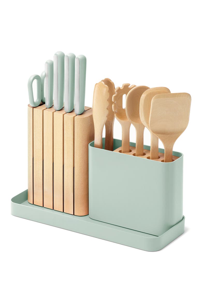 14-Piece Knife & Utensils Prep Set, Main, color, MIST
